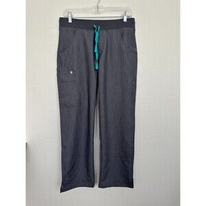 FIGS Kade Cargo Scrub Pants Gray Full Length Medical Women's Size XL Petite